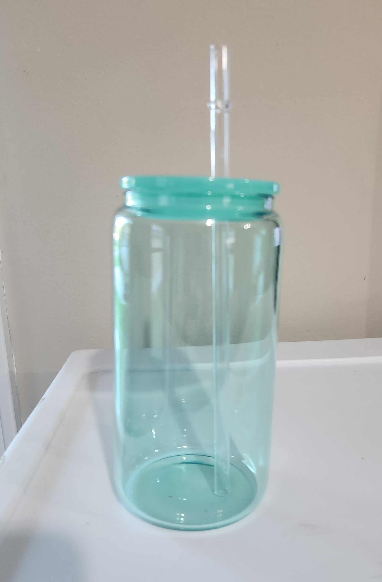 16 oz Glass Non-Glitter Cup