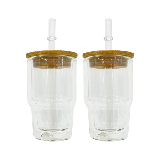 3 oz. Mini Glass Snowglobe Tumbler